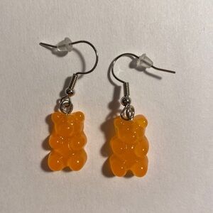 Orange Gummy Bear Earrings